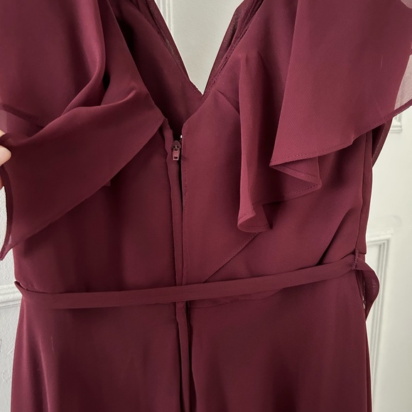 Burgundy Bridesmaid or Wedding Guest Dress - Picture 4 of 5